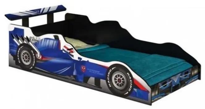 Cama Carro Fórmula 1 Infantil Azul - J&amp;A Móveis