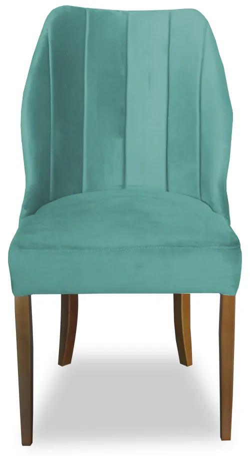 Kit 8 Cadeiras De Jantar Safira Suede Azul Tiffany