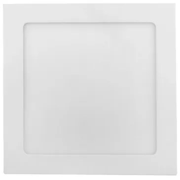 Plafon Led Embutir Aluminio Branco Quadrado 12W Yamamura - LED BRANCO QUENTE (3000K)