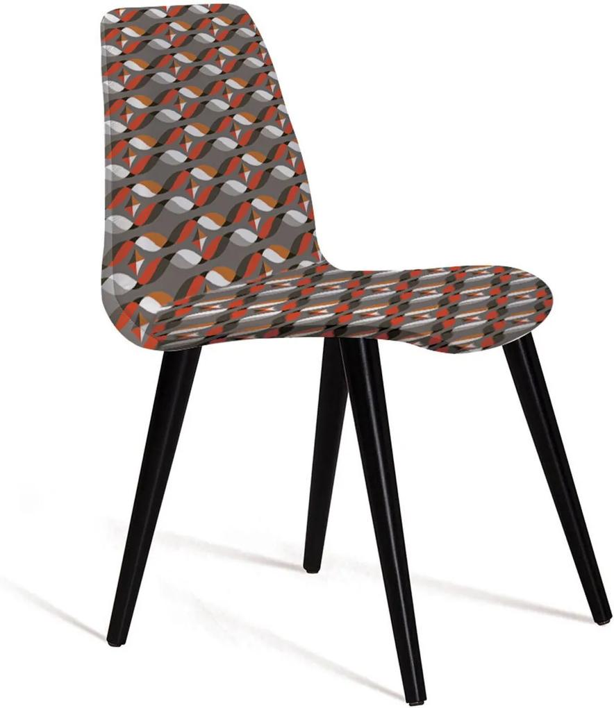 Cadeira Eames Tecido Pe Madeira Daf Colorido Cinza