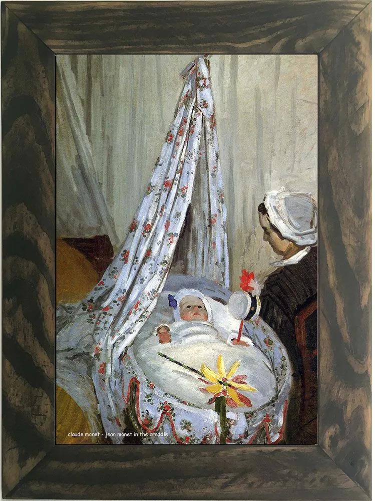 Quadro Decorativo A4 Jean Monet in the Craddle - Claude Monet Cosi Dimora