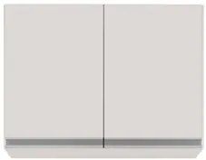 Armário Aéreo 80cm 2 Portas Califórnia Branco - Lumil Móveis