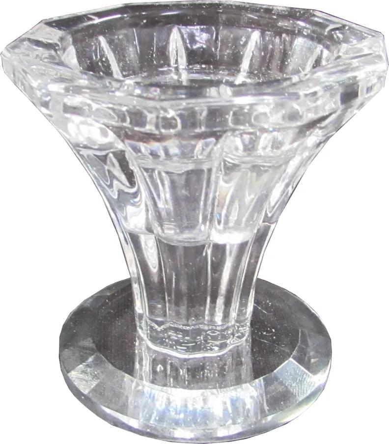 Castiçal Clássico em Cristal 6 cm x 6 cm