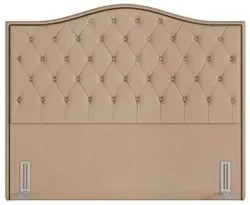 Cabeceira Cama Box Casal Queen 160cm Siena P02 Veludo Bege - Mpozenato