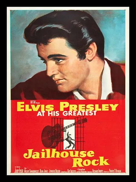 Placa Elvis Presley Jail House Rock Pequena