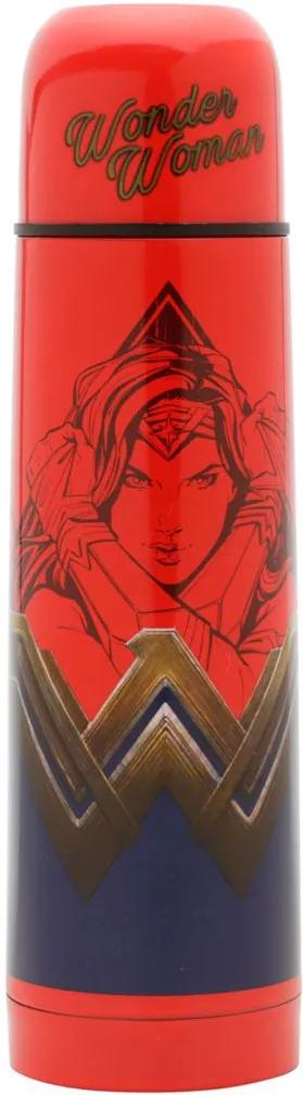 Garrafa Térmica 500 ml Mulher Maravilha Liga da Justiça DC Comics