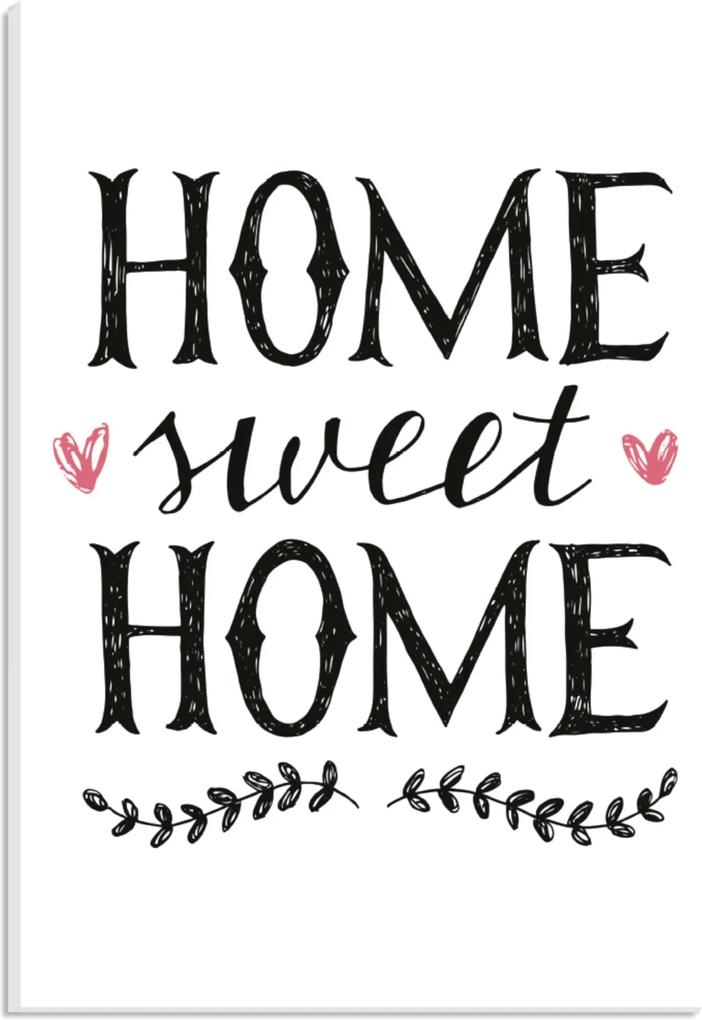 Placa de Bancada Decorativa Home Sweet Home 30x20cm