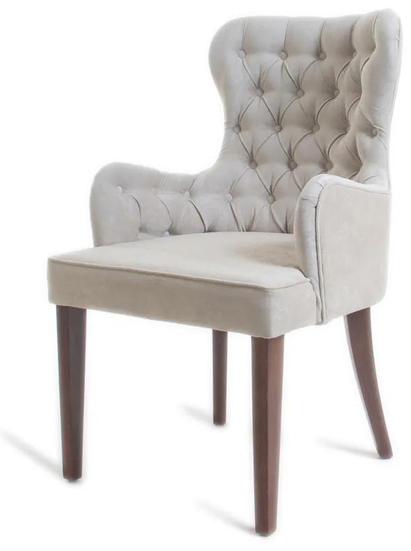 Cadeira com Braço Morgana Capitonê Estrutura Madeira Liptus Design Sustentável