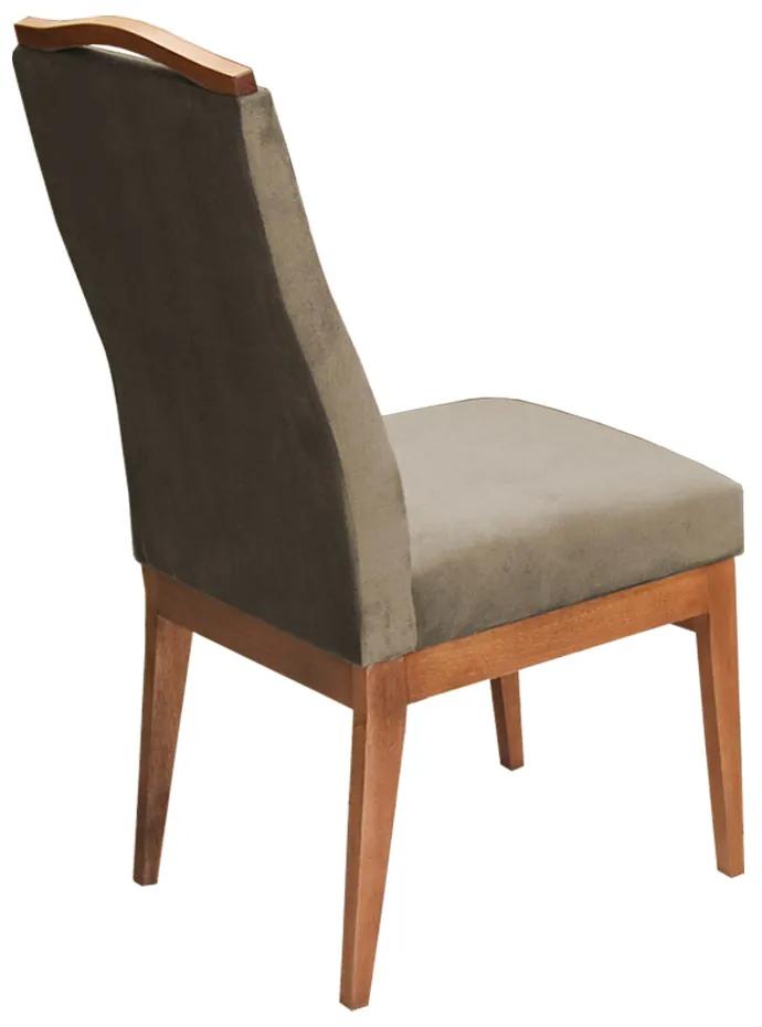 Cadeira Decorativa Lara Veludo Cappuccino - Rimac