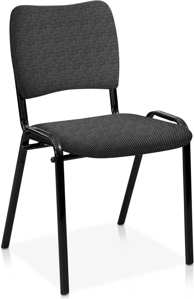 Cadeira fixa Estofada Atena S/ Braços Ci Cinza