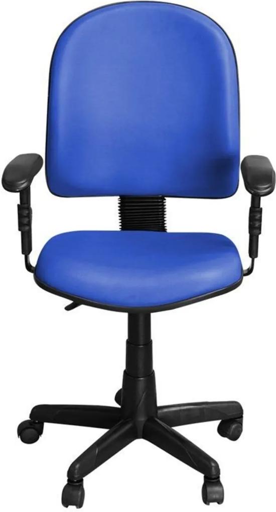 Cadeira Pethiflex PEGBD Giratória Couro Azul