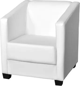 Poltrona Decorativa Valéria com Pés em PVC Corino Branco - JS Móveis