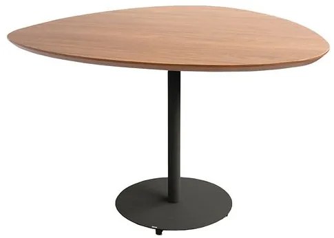 Mesa Jantar Orgânica Média Aço Preto Tampo Cumaru Amarelo 120cm - 74780 Sun House