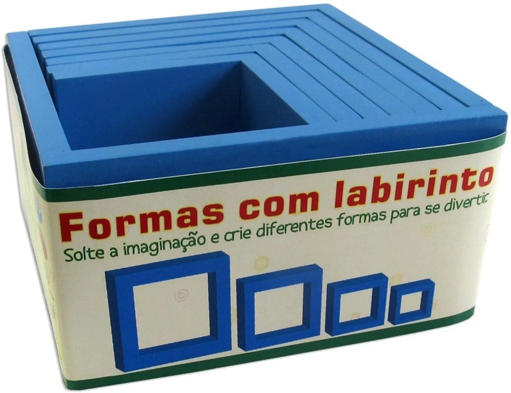 Brinquedo CARIMBRÁS Formas  com  Labirinto Multicolorido