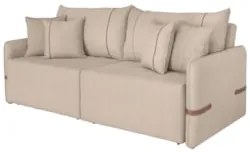 Sofá Cama Retrátil 240cm Essence D05 Linho Bege/Camel - Mpozenato