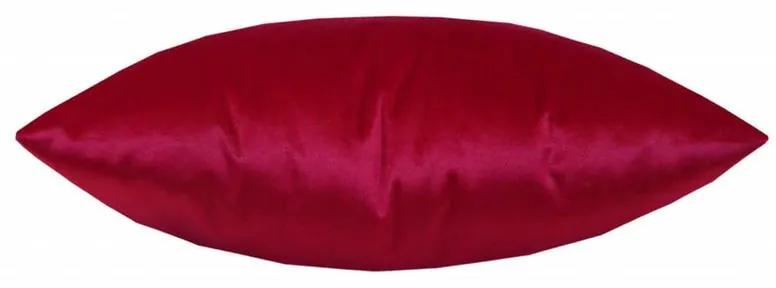 Capa de Almofada Lisa Peach de Veludo em Vários Tamanhos - Vermelho - 60x30cm