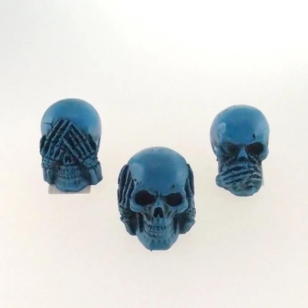 Skull cega, surda e muda azul