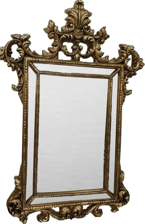 Espelho em Moldura Dourada Clássica Estilo Luis XV
