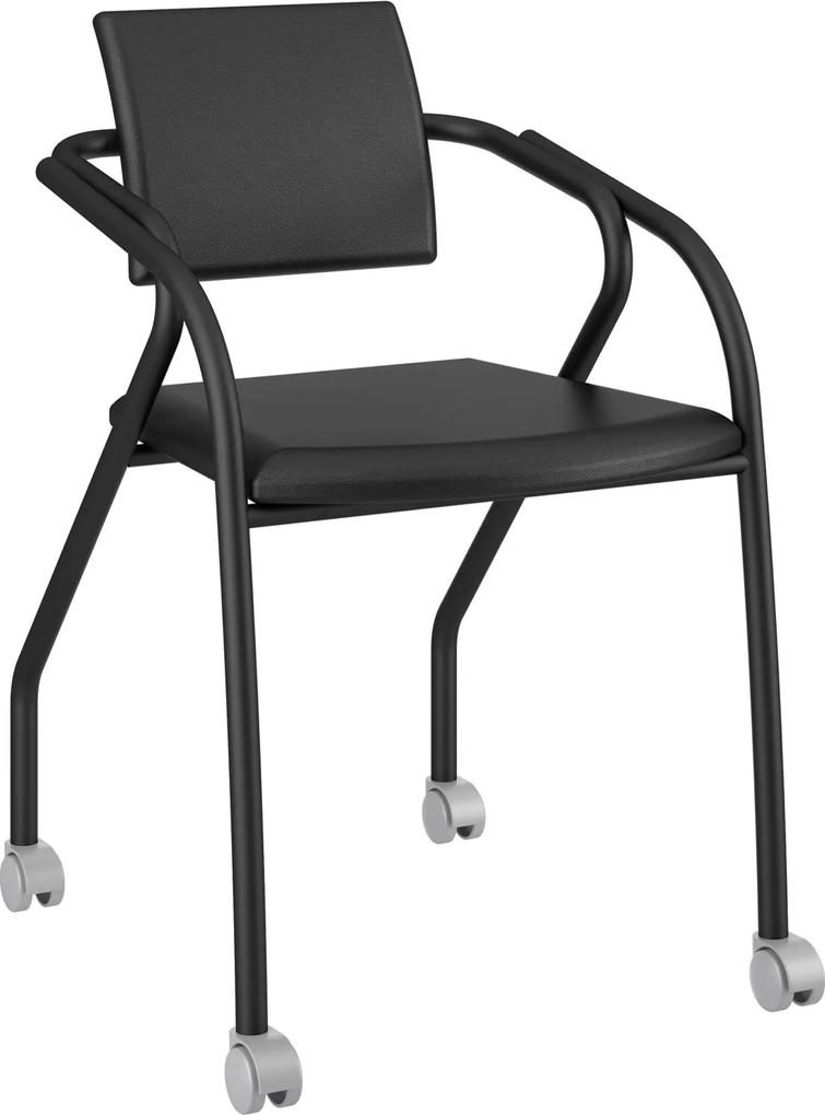 Cadeira 1713 Caixa Com 1 Napa Móveis Carraro Preto