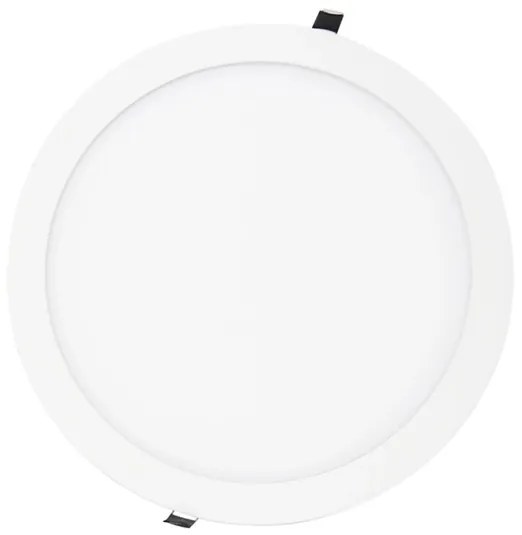 Plafon Led Embutir Redondo Branco 24W 29,7Cm - LED BRANCO NEUTRO (4000K)