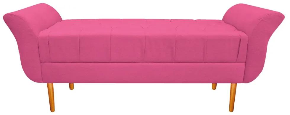 Recamier Estofado Ari 100 cm Solteiro Corano Pink - ADJ Decor