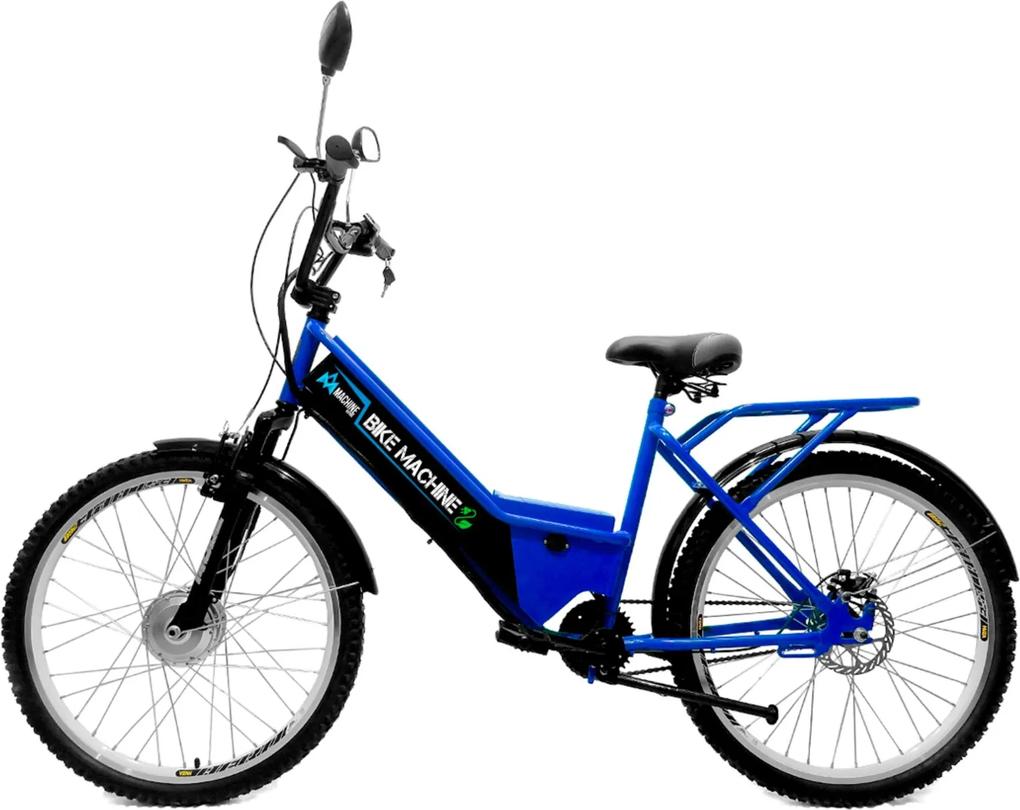 Bicicleta Elétrica Machine Motors 350W 36V Azul/Preto