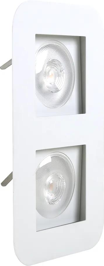 Plafon Embutir Aluminio Branco 33cm