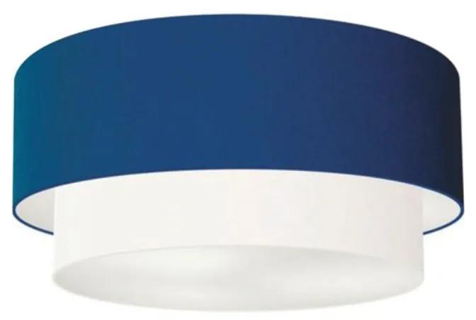 Plafon Para Varanda Gourmet Cilíndrico SV-3062 Cúpula Cor Azul Marinho Branco
