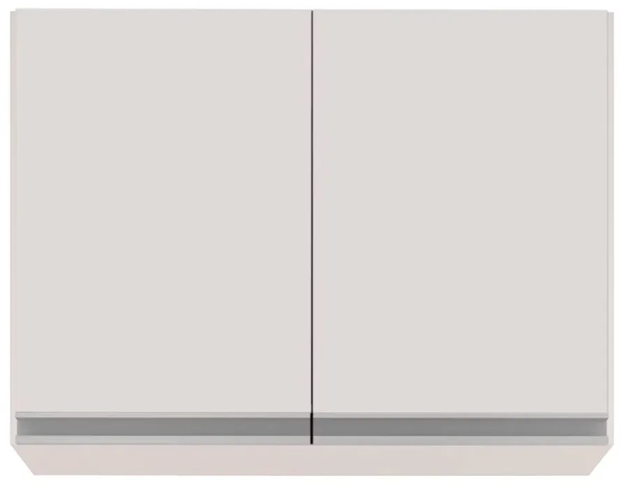 Armário Aéreo de Cozinha Lavanderia 02 Portas Eva 80 cm - D'Rossi - Branco