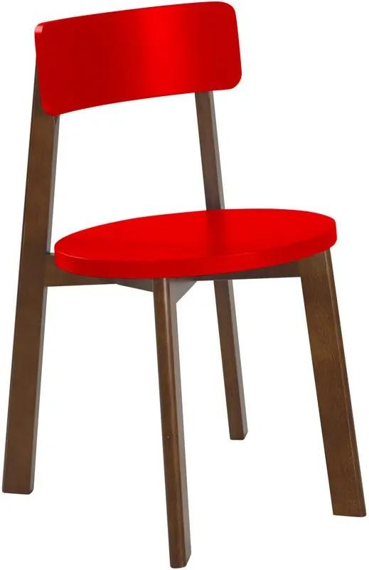 Cadeiras para Cozinha Lina 75 cm 941 Cacau/Vermelho - Maxima