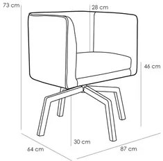 Kit 2 Poltronas Decorativas Base Ka Madeira Betina C-317 Veludo Cinza