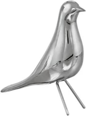 Pássaro Decorativo 16cm - Prata