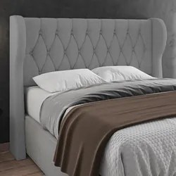 Cabeceira Casal King Cama Box 195cm Malva I02 Linho Cinza - Mpozenato