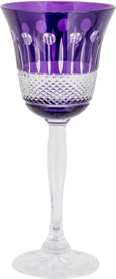 Taça de Cristal Lodz para Vinho de 170 ml - Purple