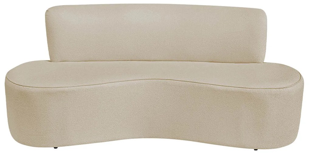 Sofá Curvo 2 Lugares Amsterdã 140cm Suede