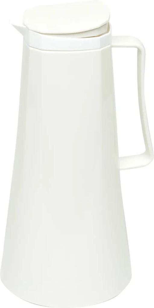 Garrafa Térmica De Plástico Com Gatilho Kate Branca 1L Bon Gourmet