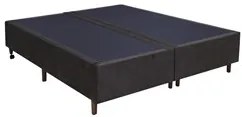 Base Para Cama Box Casal King Size Bipartido 193cm Suede Liso Tower NW