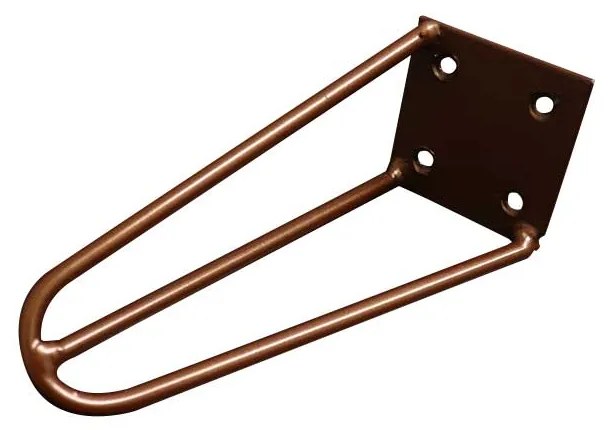 Kit 4 Pés de Metal 15 CM Hairpin Legs Mesas de Centro Puffs Bronze G41