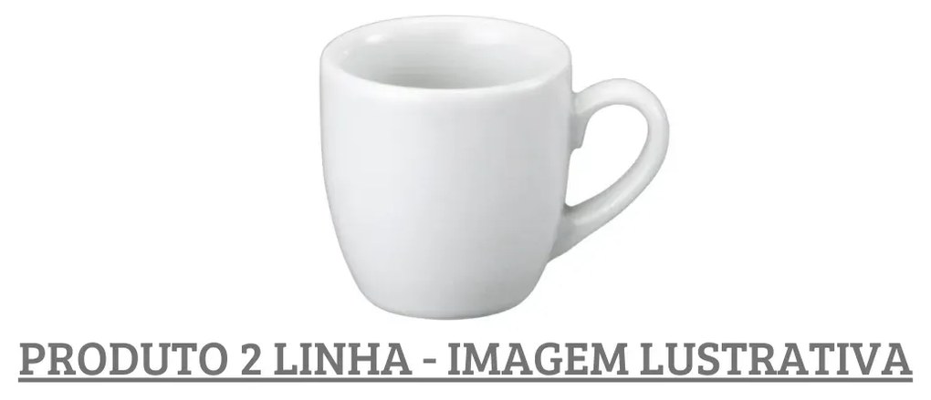 Xicara Café Sem Pires 60Ml Porcelana Schmidt - Mod. Brito 2º Linha 025