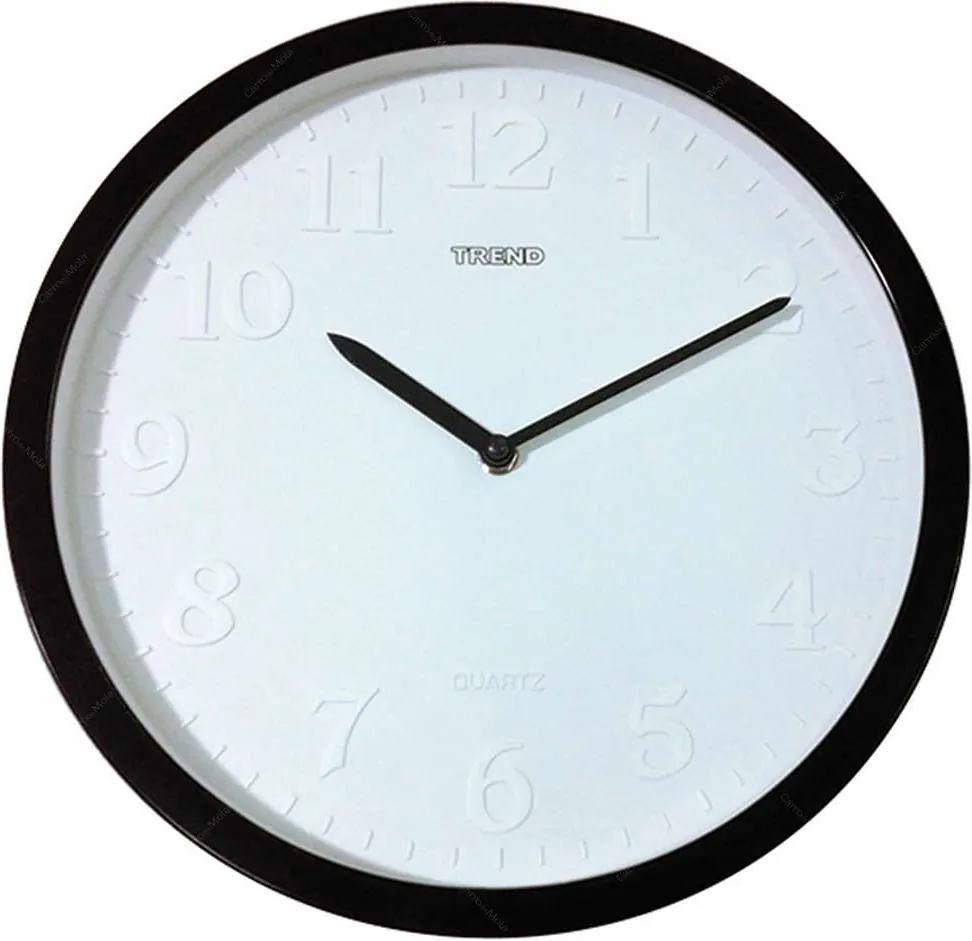 Relógio de Parede Bordas Neon Preto - Urban - 31 cm