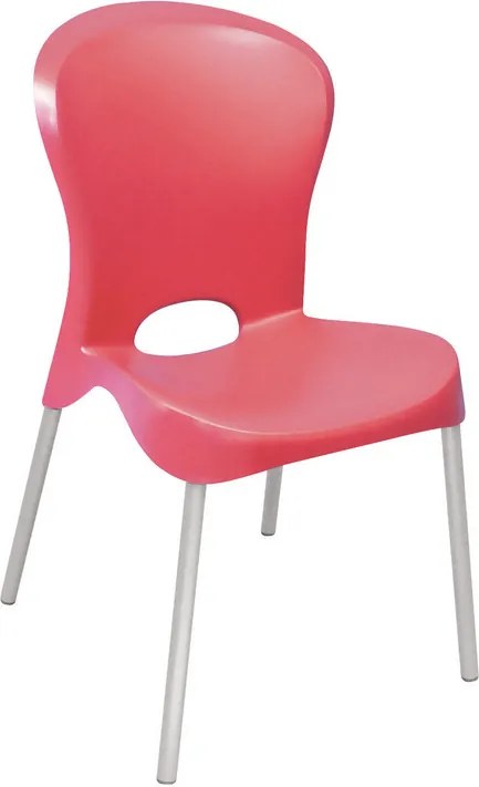 Cadeira Jolie Pernas Anodizadas Vermelho Summa - Tramontina