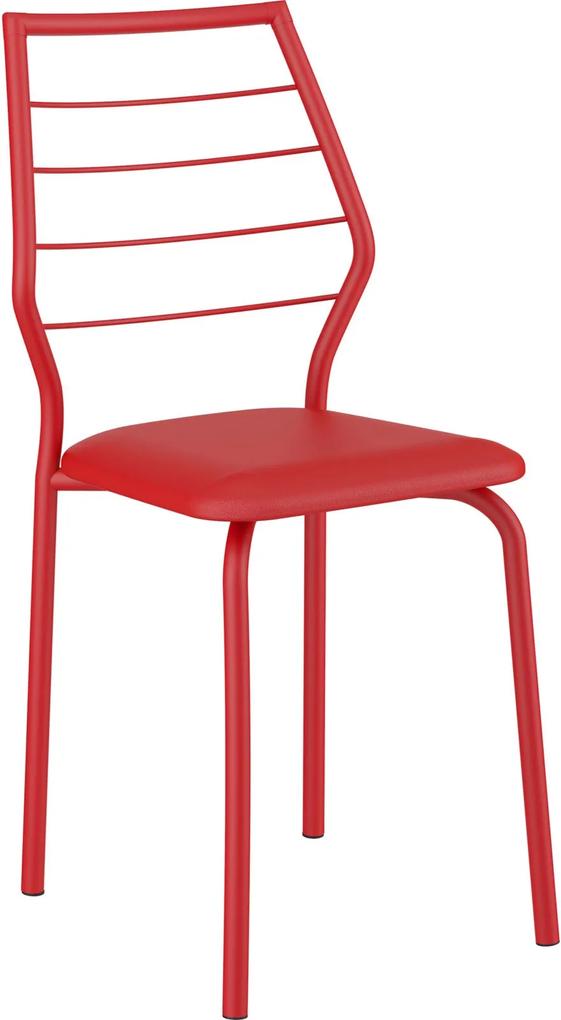 Conjunto 2 Cadeiras 1716  Napa Móveis Carraro Vermelho