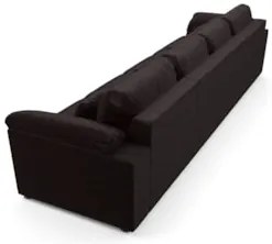 Sofá Retrátil 4 Lugares Para Sala 339cm Dijon Couro Bordô S07 - Mpozen