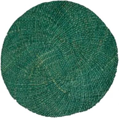 Sousplat de Fibra Natural Verde 38 cm