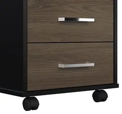 Conjunto Escritório Home Office 5 Peças Corp A06 Charuto/Preto - Mpoze