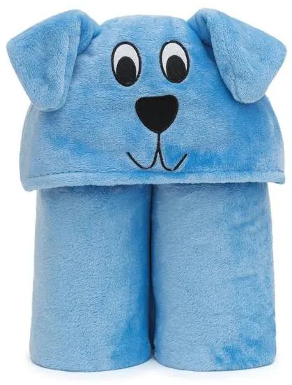 Cobertor Cachorrinho Azul 1 Peça