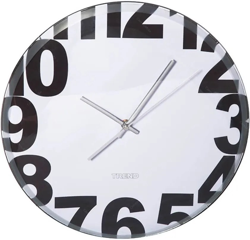 Relógio de Parede Boarder Numbers Branco - Urban - 35,5 cm