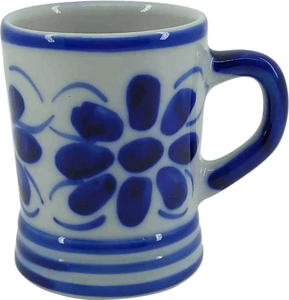 Caneca de Porcelana Azul Colonial 150 ml