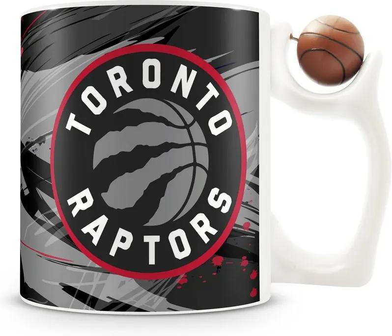 Caneca Alça Bola Personalizada Toronto Raptors (Basquete)