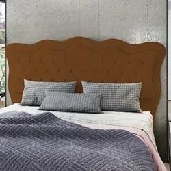 Cabeceira Casal Queen Cama Box 160cm Oregon I02 Veludo Terracota - Mpo